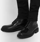 Alexander McQueen - Leather Combat Boots - Men - Black