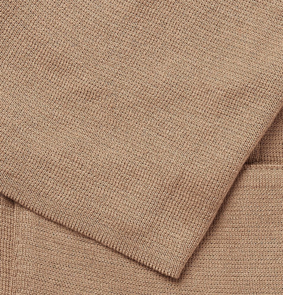 Men's Sand Beige Cotton Oxford Blazer