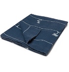 Onia - Printed Linen Beach Blanket - Navy