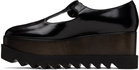 Stella McCartney Black Elyse T-Bar Platform Mary Jane Derbys