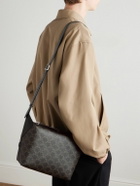 CELINE - Leather-Trimmed Monogrammed Coated-Canvas Messenger Bag