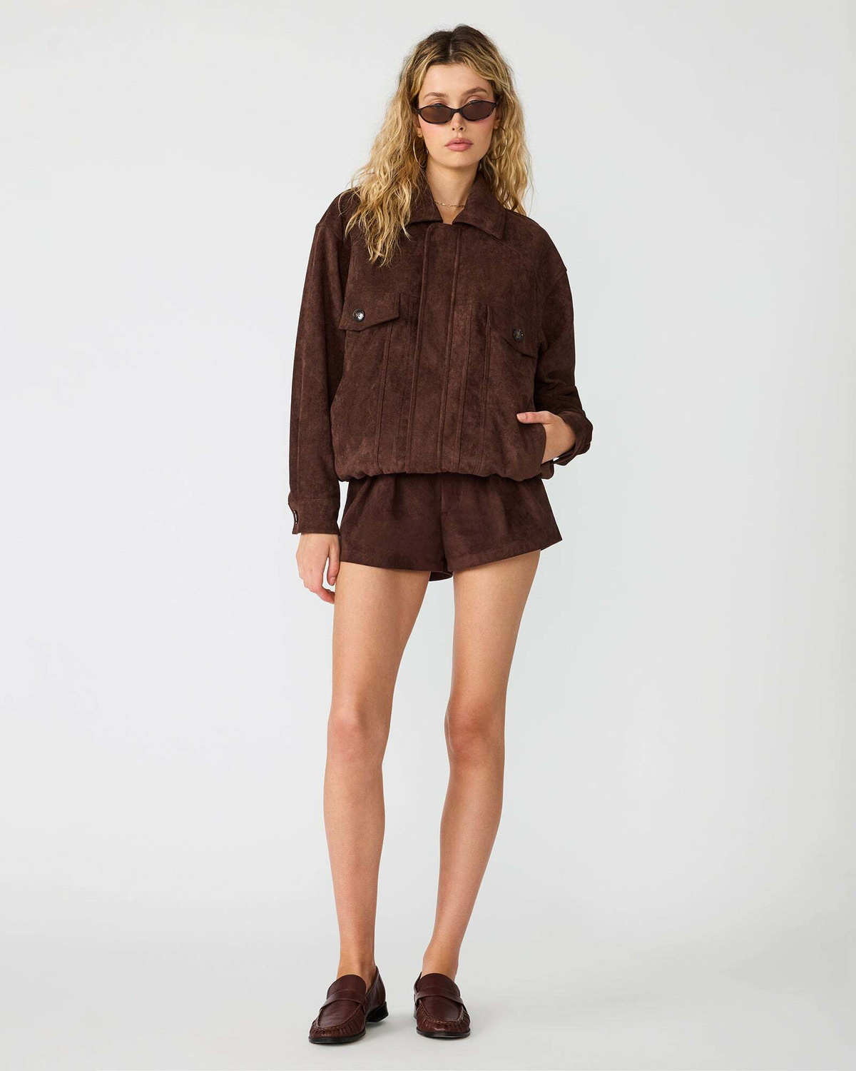 Steve Madden Henson Jacket in Chocolate