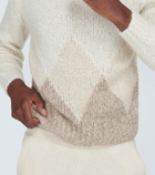 Loro Piana Argyle cashmere sweater