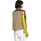ASAI SSENSE Exclusive Reversible Tan and Khaki Multipocket Vest
