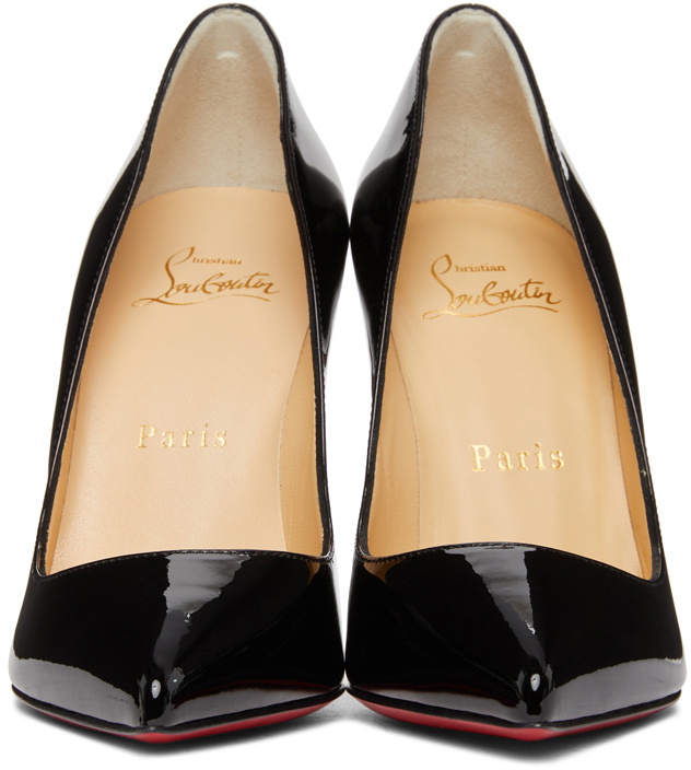 Christian Louboutin Black Patent Pigalle Follies 100 Heels Christian Louboutin