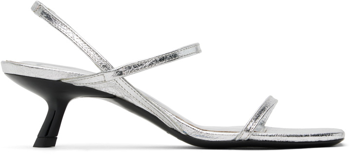 Photo: ANINE BING Silver Hilda Heeled Sandals