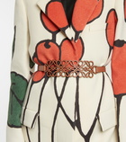 Loewe - Anagram cutout leather belt