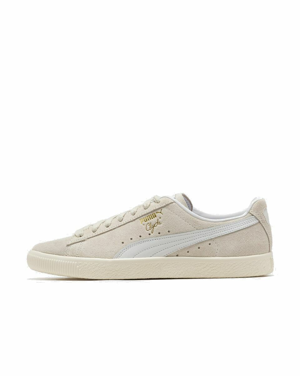 Photo: Puma Clyde Prm White|Beige - Mens - Lowtop