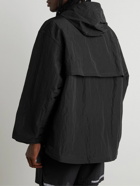 True Tribe - Iridescent Shell Hooded Jacket - Black