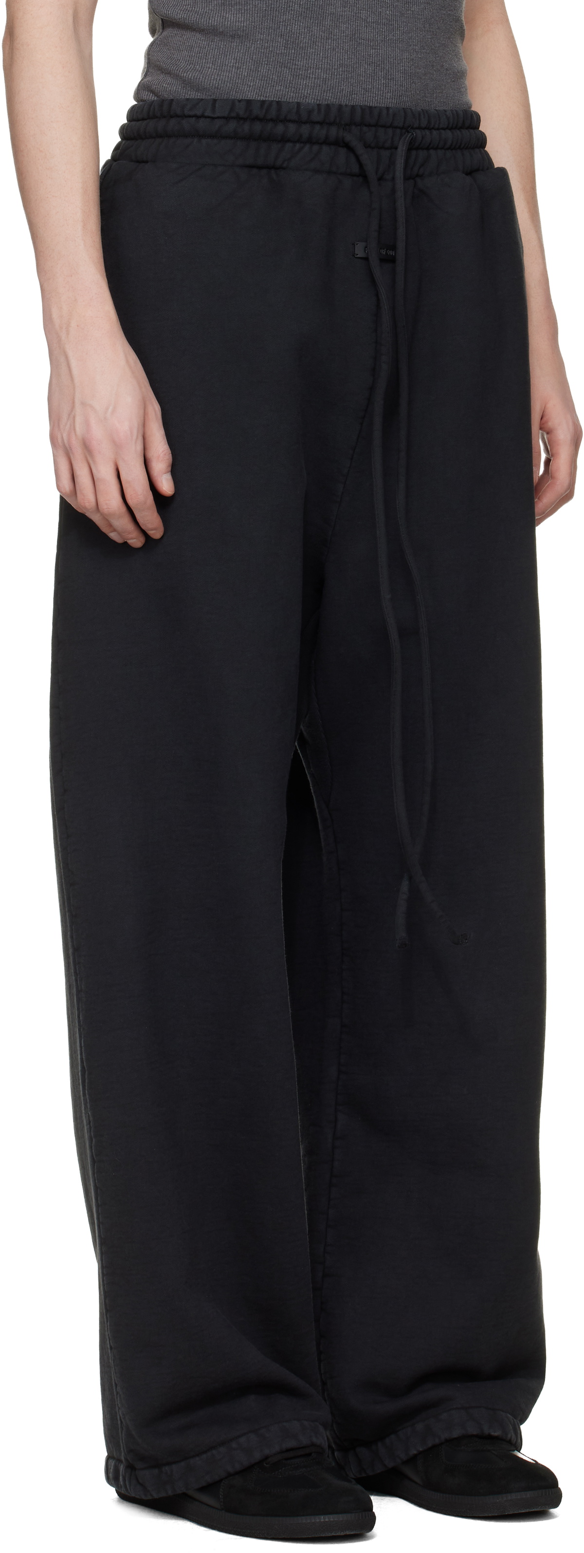 Fear of God Black Sunfaded Wide Leg Sweatpants