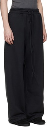 Fear of God Black Sunfaded Wide Leg Sweatpants