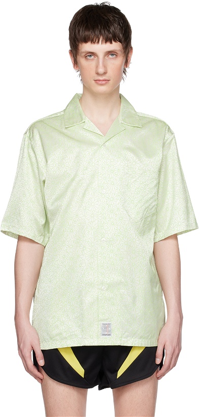 Photo: Martine Rose Green & Off-White Floral Shirt