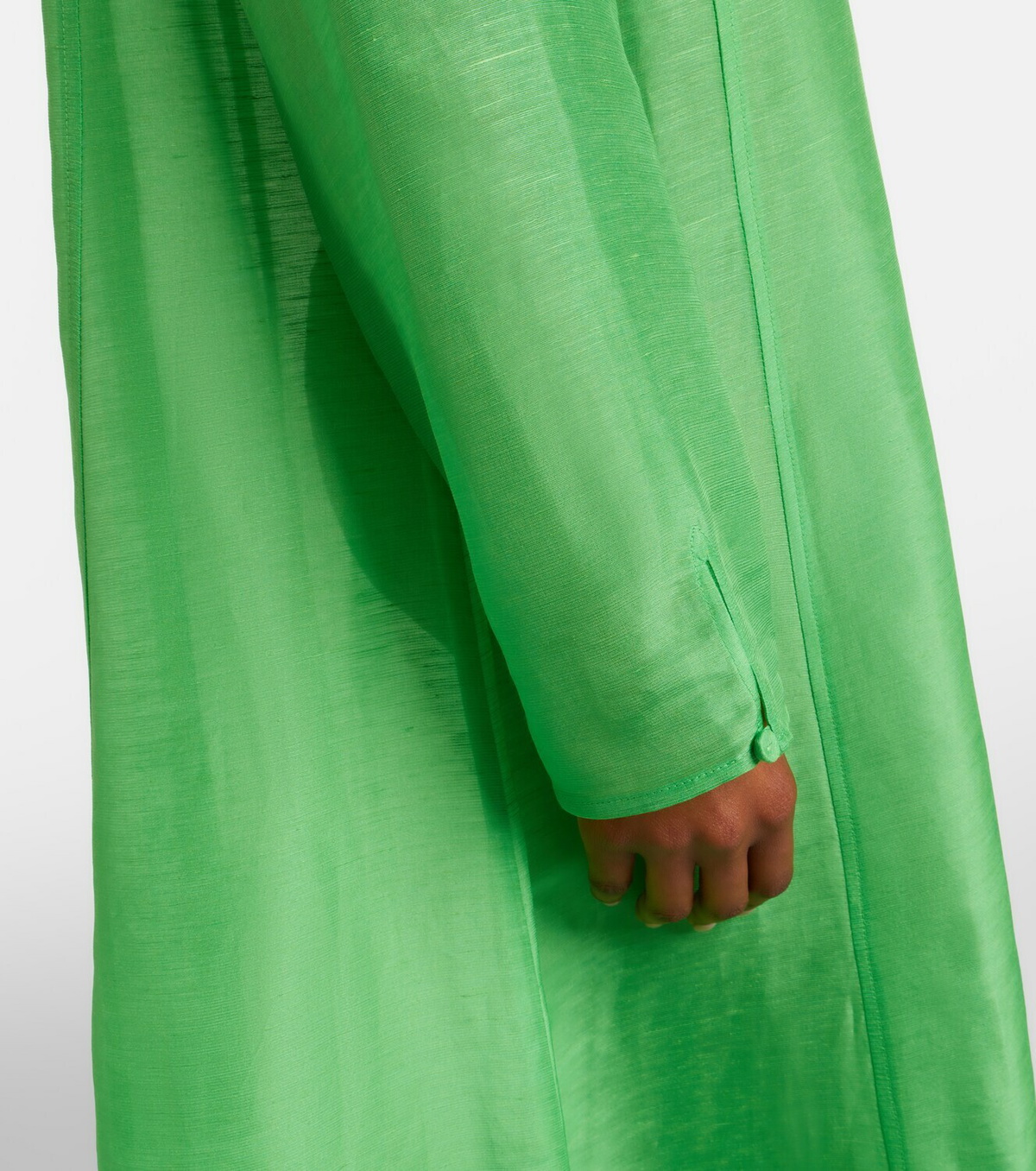 Tory Burch Pleated linen and silk kaftan