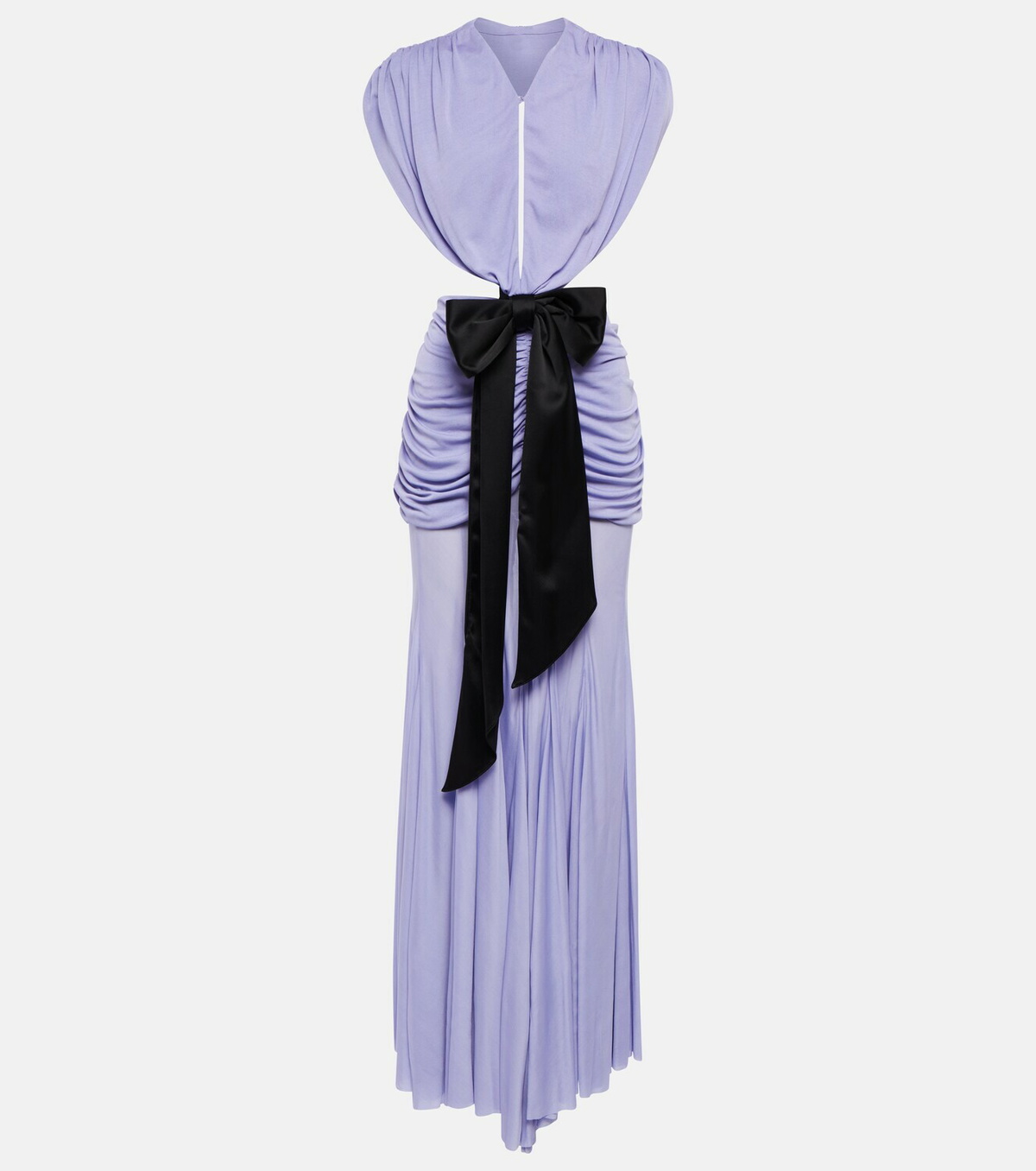 ワンピース Loewe Silk and wool crepe dress Dress in cotton and silk Black - LOEWE