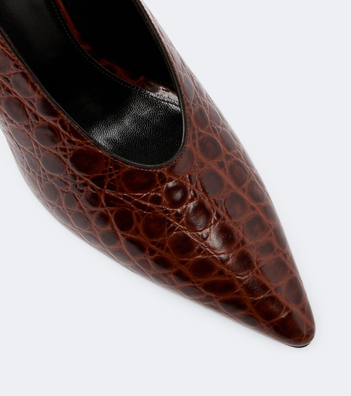 Le Monde Béryl Petra croc-effect leather pumps