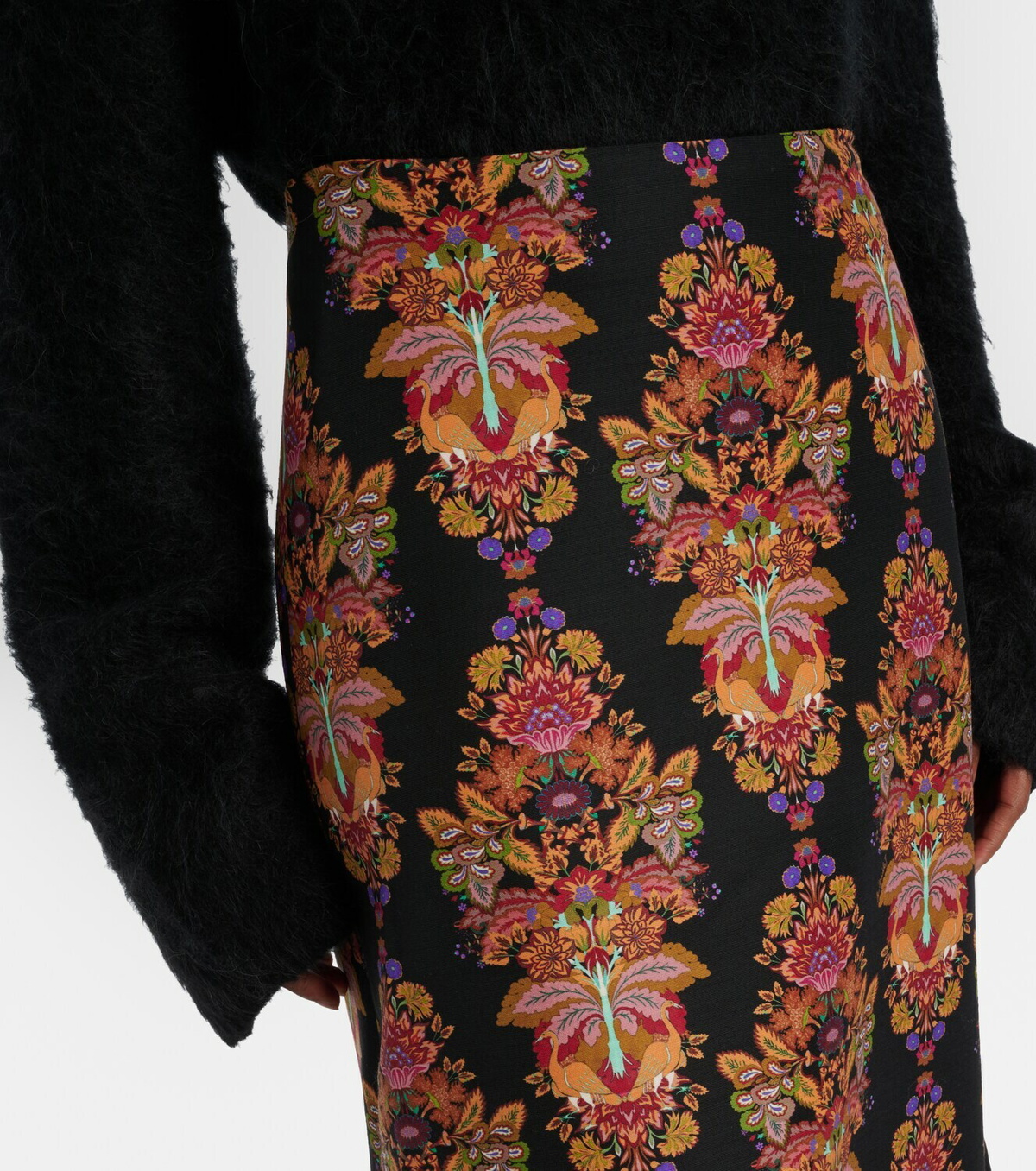 La DoubleJ Cornucopia wool-blend midi skirt
