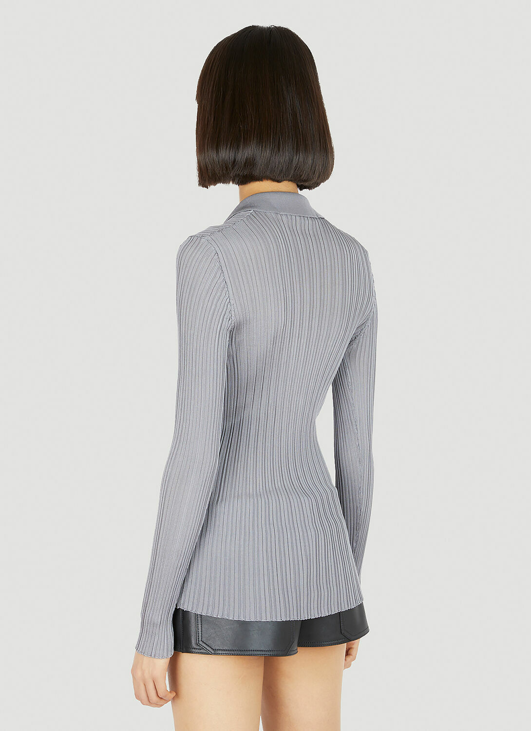 Durazzi Milano Silk Knit Polo Top