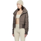 Rick Owens Moncler + Rick Owens Taupe Cropped Down Jacket
