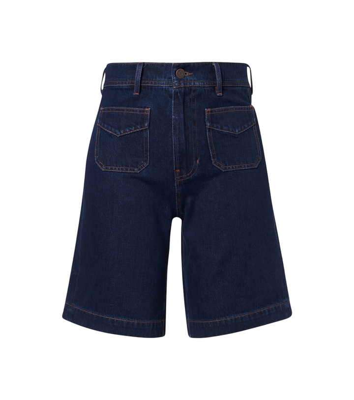 Photo: Veronica Beard Carter denim Bermuda shorts