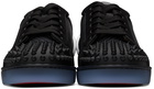 Christian Louboutin Black Fun Louis Junior Spikes Sneakers