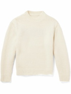 Jacquemus - Logo-Intarsia Alpaca-Blend Sweater - Neutrals