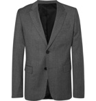 AMI - Grey Slim-Fit Mélange Virgin Wool Suit Jacket - Gray