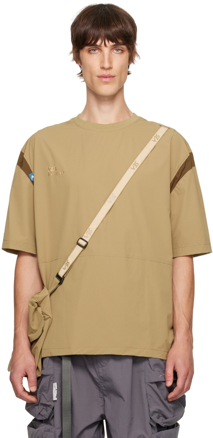 Archival Reinvent Beige WIND AND SEA Edition Curve Bag & T-shirt Set