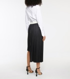 Peter Do - Pleated asymmetric wool midi skirt