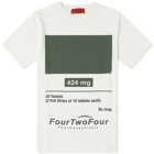 424 Men's MG Print T-Shirt in White