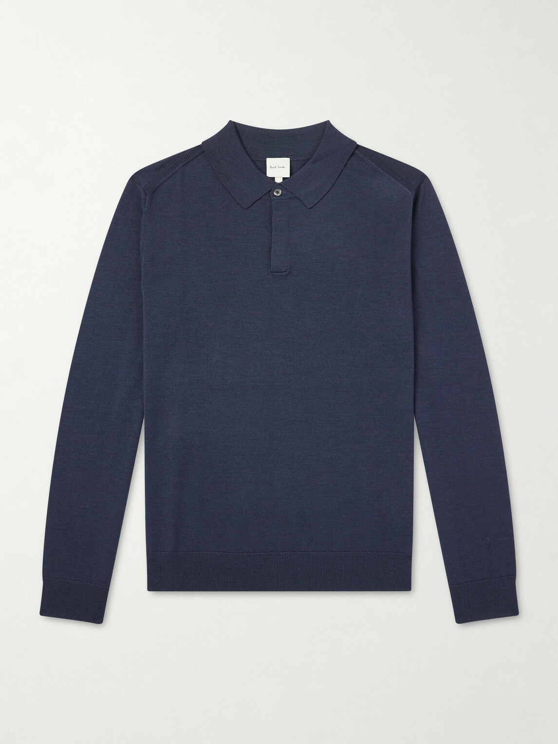 Paul Smith - Merino Wool Polo Shirt - Blue