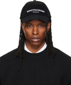 WOOYOUNGMI Black Embroidered Ball Cap