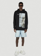 Balmain Statue Print Hooded Sweatshirt