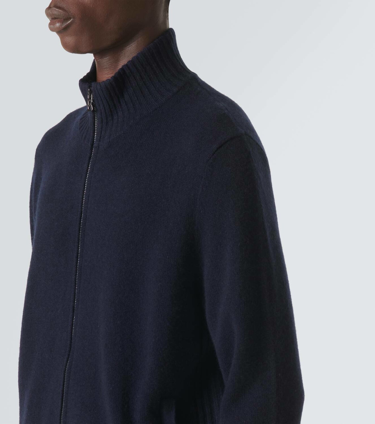 Bogner Dexter wool and cashmere zip-up sweater