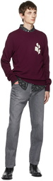 Isabel Marant Burgundy Evans Sweater