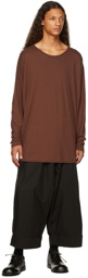 Jan-Jan Van Essche Brown #69 Long Sleeve T-Shirt