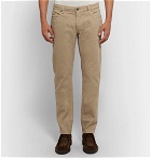 Tod's - Stretch-Cotton Twill Trousers - Men - Beige