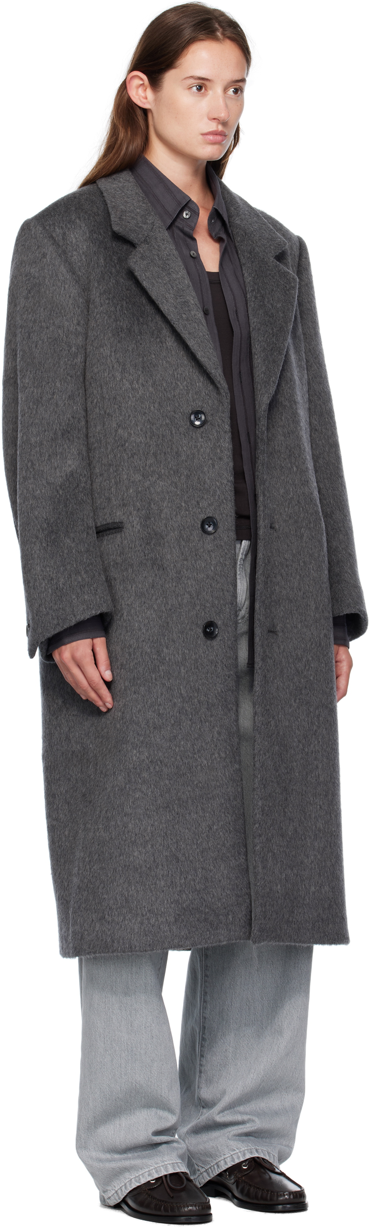 Carter Young Gray Hewitt Wool Coat