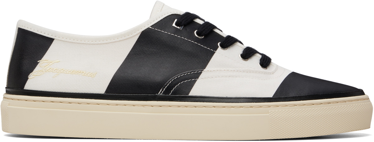 JACQUEMUS White & Black 'The Féfé' Sneakers