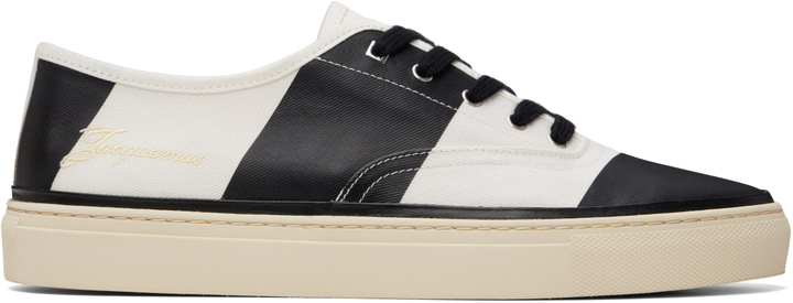 Photo: JACQUEMUS White & Black 'The Féfé' Sneakers
