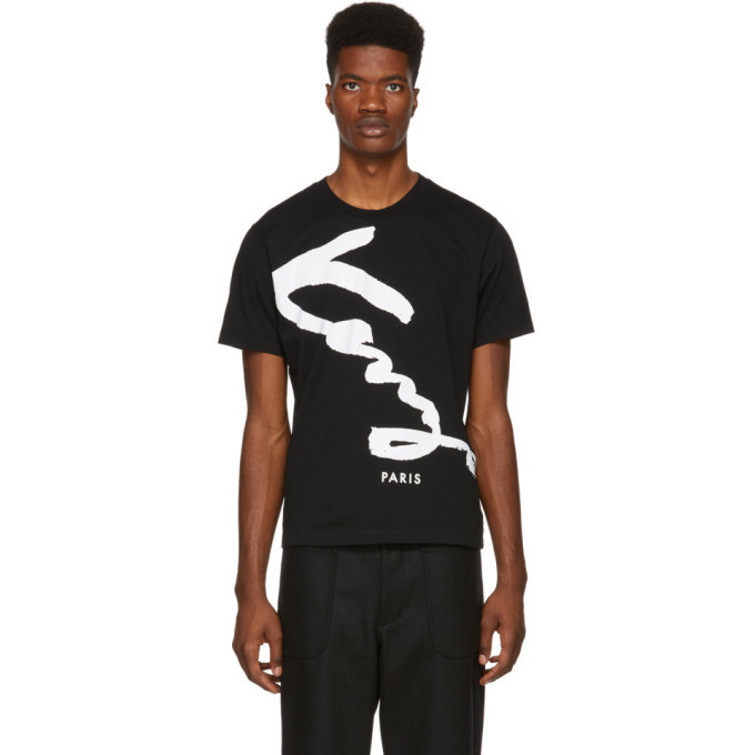 Photo: Kenzo Black Signature Logo T-Shirt