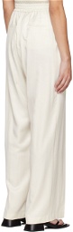 Blossom Off-White Pinched Seam Trousers