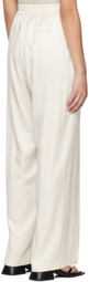 Blossom Off-White Pinched Seam Trousers