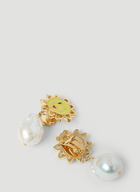 Sun Clip On Earrings in Gold