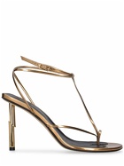 LANVIN - 95mm Sequence Metallic Leather Sandals