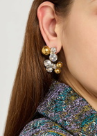 Dries Van Noten Bubble Two-tone Drop Earrings - Silver - One Size