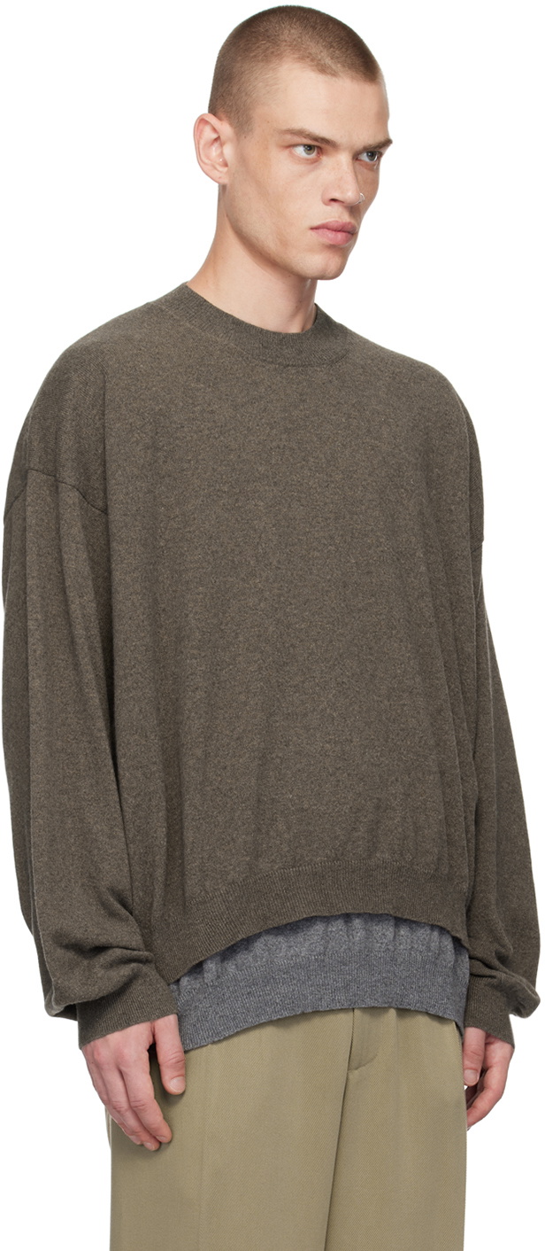 Magliano Brown Layered Sweater