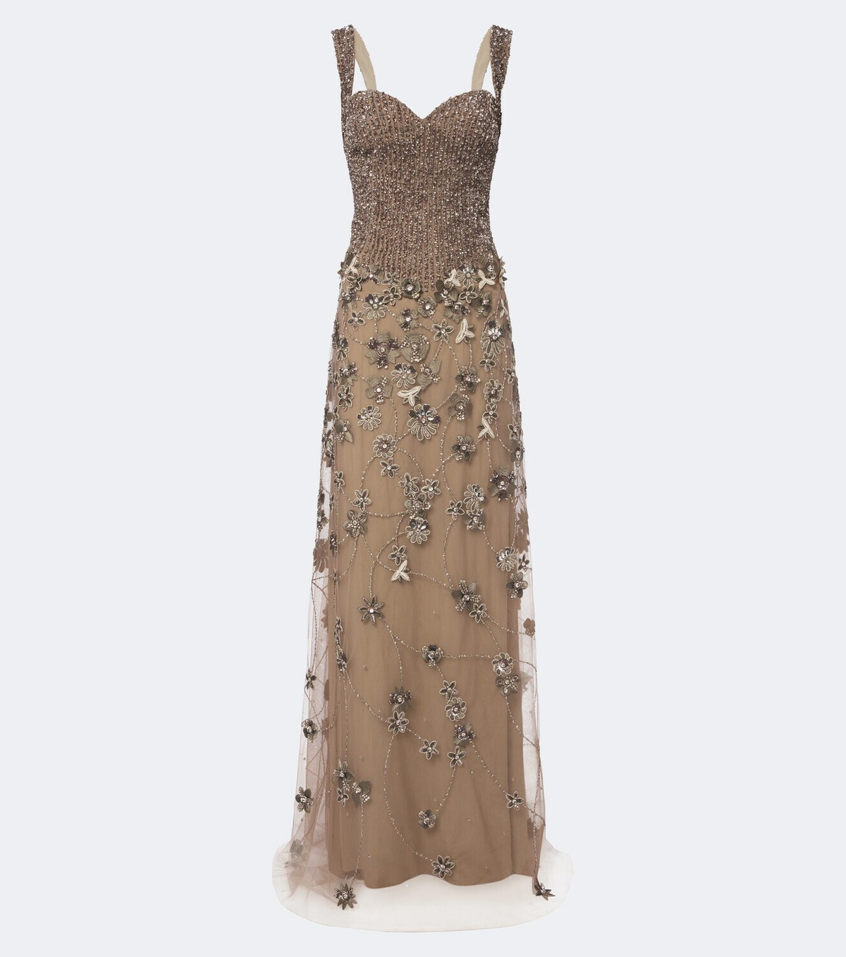 Georges Hobeika Embellished tulle gown