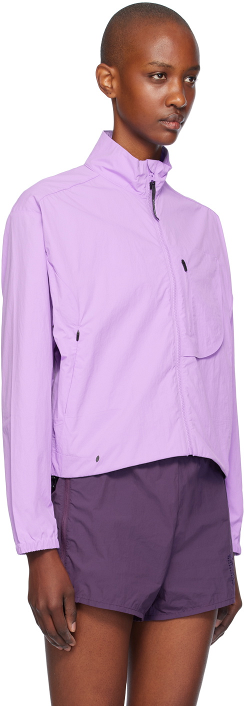 District Vision Purple Cropped Recycled DWR Jacket District Vision