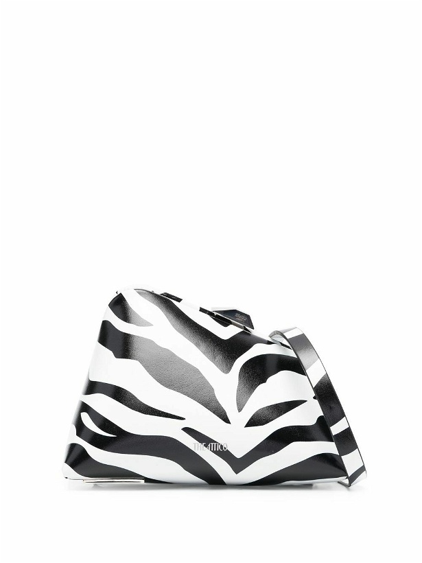 Photo: THE ATTICO - Midnight Zebra Pattern Leather Clutch Bag