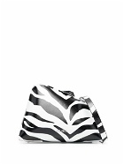 THE ATTICO - Midnight Zebra Pattern Leather Clutch Bag